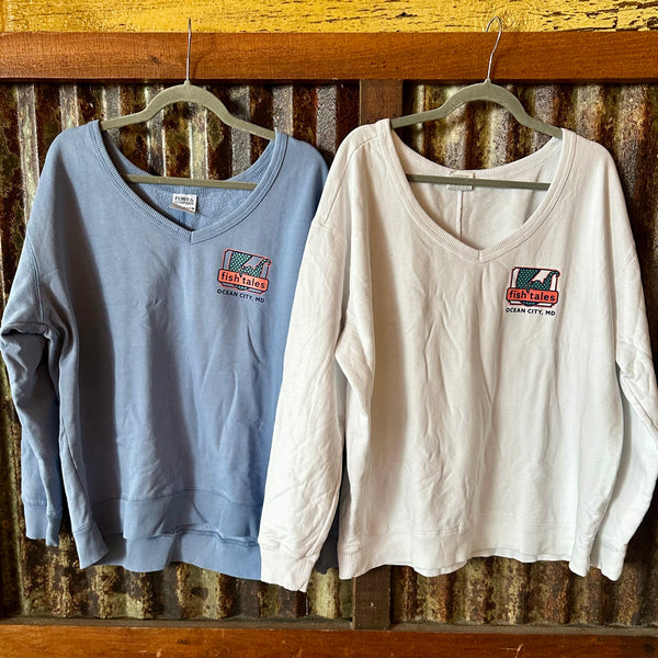 Ladies Mermaid Vneck Sweatshirt