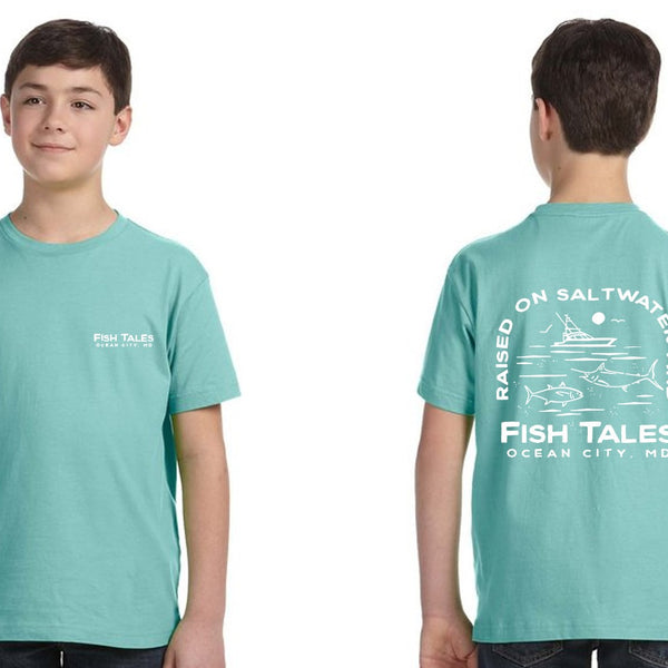 Kids- Raised on Saltwater & Fish Tales - Big Kid