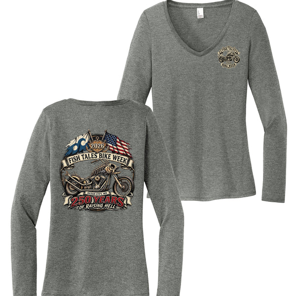 2026 Bike Week Ladies Long Sleeve Tshirt