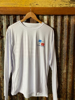 USA Flag Long  Sleeve Performance T-Shirt