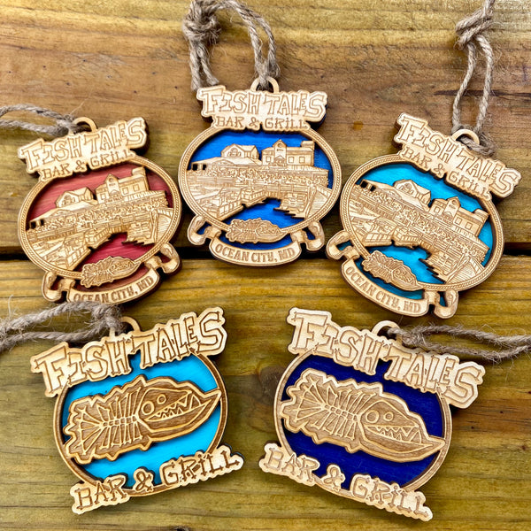 fish tales accessories Havercamp Gone Fishin 12 Count Photo Booth Props | Stick Paper release latch Fish Tales T-Shirt - Ministry