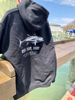 Beer Fishy Fishy Sweatshirt - Fish Tales, Ocean City, MD's best waterfront restaurant and bar.  Coastal Apparel relaxed for the best of beach lovers.